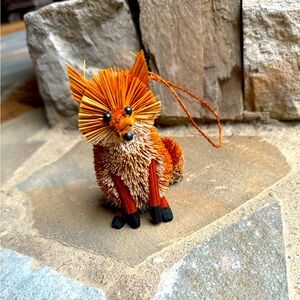 New🌟Anthropologie Terrain Buri Bottle Brush Animals- Fox